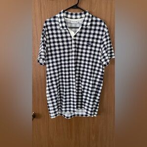 Lacoste checkered short sleeve polo